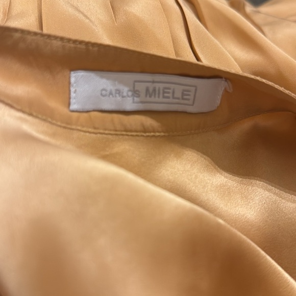 Carlos Miele silk beaded blouse size medium - Picture 5 of 5